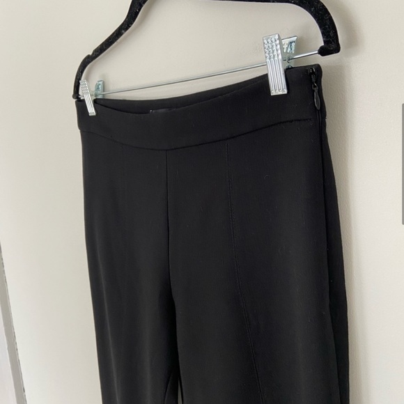NWOT Club Monaco Slim Kick Flare Pants in Black - Picture 2 of 9